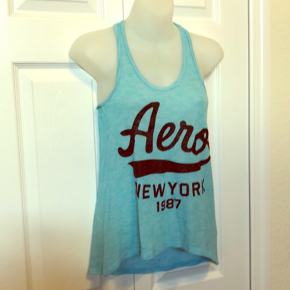 Aeropostale Tops - Aeropostale New York Teal knit tank XS